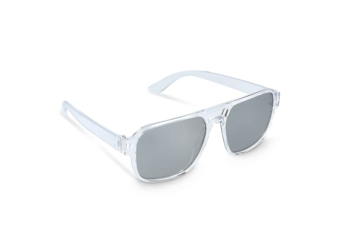 Lunettes miroir à personnaliser UV400 Elin Transparent Argent
